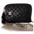 Camera Chanel Handbags Black Lambskin  ref.194276