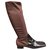 Dolce & Gabbana Dolce & Gtabbana p boots 39 Dark brown Patent leather  ref.194356