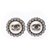 Chanel Round Earrings Silvery  ref.194594