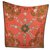 Hermès Arabesques Soie Multicolore Orange  ref.194632