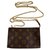Bucket Louis Vuitton Clutch bags Brown Cloth  ref.194688