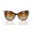 Bulgari Bvlgari Brown Square Tinted Sunglasses Plastic  ref.194760