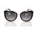Chanel Black Bijou Cat Eye Tinted Sunglasses Golden Metal Plastic  ref.194767