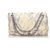 Timeless Chanel White Jumbo XL Python Twisted Flap Bag Blanco Azul Cuero  ref.194773