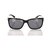 Bulgari Bvlgari Gray Square Tinted Sunglasses Black Grey Plastic  ref.194786