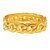 Chanel VINTAGE 24K K banhado a ouro pulseira articulada Dourado  ref.194832