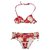Bikini floreale Gucci NWT taglia XS Bianco Rosso Poliammide  ref.194844
