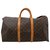 Louis Vuitton Keepall 55 Brown Cloth  ref.194893