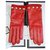 gloves gucci size 8 NEW Red Leather  ref.194900