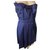 Love Moschino Robes Soie Bleu  ref.194901
