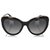 Chanel Black Bijou Cat Eye Tinted Sunglasses Golden Metal Plastic  ref.194957