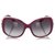 Bulgari Óculos de Sol Bvlgari Grey Square Tinted Cinza Roxo Plástico  ref.194971