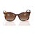 Chanel Brown Bijou Square Tinted Sunglasses Plastique Marron Noir  ref.194980