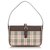Burberry Brown House Check Canvas Shoulder Bag Multiple colors Beige Leather Cloth Pony-style calfskin Cloth  ref.194983