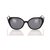 Óculos de Sol Chanel Cat Eye Preto Plástico  ref.195018