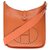 Hermès Evelyne bolsa GM (Modelo grande) Couro Togo laranja, garniture en métal doré  ref.195030