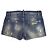 Dsquared2 Dsquared 2 D2 Blue Distressed Demin Jeans Sommer Button Shorts Größe 38 - Ansicht 2