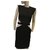 Givenchy Schwarzes und weißes Kleid Polyester  ref.195089