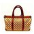 Gucci Vintage GG Plus Boston/Travel Bag Beige Leather Cloth  ref.195104