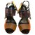 Fendi Multicolored sandals Multiple colors Leather Plastic  ref.195111