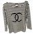 Chanel uniforme Nero Bianco Cotone  ref.195114