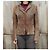 Sylvie Schimmel t Wildleder Stretch Lammjacke 38 Hellbraun - Ansicht 4