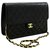 Chanel shoulder bag Black Leather  ref.195168