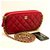 Chanel shoulder bag Red Leather  ref.195193