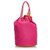 Hermès Hermes Pink Canvas Polochon Mimile Leder Leinwand Tuch  ref.195314