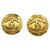 Pendientes Chanel Gold CC con clip Dorado Metal  ref.195321