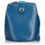 Louis Vuitton Blue Epi Cluny Azul Cuero  ref.195358