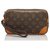 Louis Vuitton Brown Monogram Marly Dragonne PM Leather Cloth  ref.195382