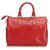 Louis Vuitton Red Epi Speedy 25 Vermelho Couro  ref.195418