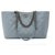 Chanel TIMELESS CLASSIC GRAY TOTE MEDIUM Grey Leather Metal  ref.195456