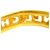 Chanel Pulseira de recorte de logotipo raro Dourado Banhado a ouro  ref.195463