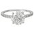 inconnue White gold solitaire ring, diamond 1,89 carat.  ref.195519