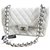 Timeless Chanel white Jumbo classic lined flap bag Leather  ref.195539