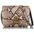 Céline Celine Brown Small Python Classic Box Bag Beige Dark brown Leather  ref.195590