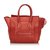Céline Celine Red Leather Luggage Tote  ref.195591