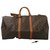 Louis Vuitton Keepall 55 Brown Cloth  ref.195684