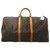Louis Vuitton Keepall 60 Brown Cloth  ref.195693