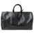 Louis Vuitton Keepall 50 Black Leather  ref.195699