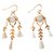 Chan Luu Earrings White Golden Silver Gold-plated  ref.195845
