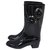 Chanel Wellington boots Black Rubber  ref.195882