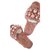 Miu Miu Miumiu pearl fur sandals Pink Leather  ref.195888