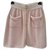 Chanel 2017 Runway Skirt Sz 38 Coral Silk  ref.195894
