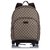 Gucci Brown Kids GG Supreme Rolling Backpack Cuir Toile Veau façon poulain Tissu Marron Beige Marron foncé  ref.195981