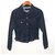 Gucci Vintage Tom Ford Era Black Denim w/ Web Accents Jacket Cotton  ref.196028