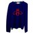 Gucci Abelha Web Stripe tecido de lã camisola tamanho XS Azul  ref.196065
