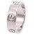 Cartier love ring #53 Silvery White gold  ref.196175